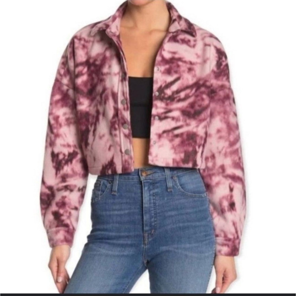 Abound crop tie dye sweater